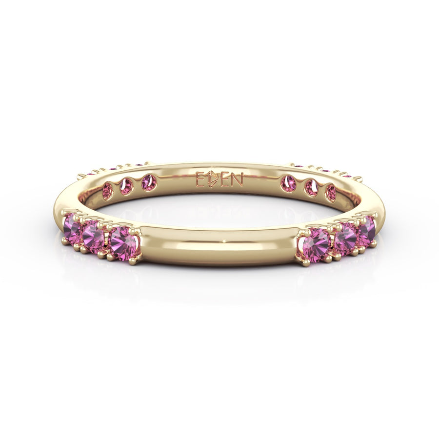 Three's Not a Crowd Ruby Band in 18K Yellow Gold